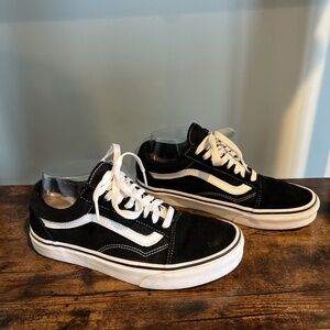 Vans Black Sneakers With White Trim Size 8 Women’s Or 6.5 Men’s